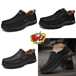 Positive Leather men's leather loafers men's casual leather shoes hiking shoes Casual GAI 38-51