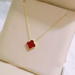 Woman luxury necklace high fashion designer necklace Jewellery gold classics Leaf necklace Festival gift Pendant Necklace Wedding Party Jewellery no box