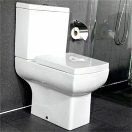 Toilet Seat Covers Square-shape Seats Quick Release Lid With Adjustable Hinge For Washroom