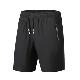 Men's Shorts Pocket Zipper Summer Casual Men Boardshorts Breathable Beach Comfortable Fitness Basketball Sports Short Male