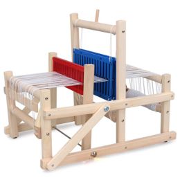 Machines Wooden Traditional Weaving Loom Children Toy Craft Educational Gift Wooden Weaving Frame Knitting Machine