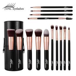 est 14Pcs Makeup Brushes Set Soft Cosmetics Foundation Powder Eyeshadow Makeup Brushes Professional Make Up Kit Beauty Tools 240314