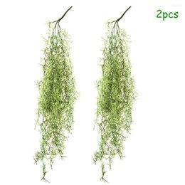 Decorative Flowers Stunning Artificial Hanging Plant 2Pcs Ivy Fake Vine Decor Realistic Detailing Perfect For Indoor And Outdoor Use