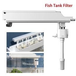 Accessories 220V 4 in 1 Fish Tank Filter Filter Pump Aeration Filtration Circulation System With Filter Box Top Filter Aquarium Accessories