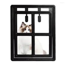 Cat Carriers Pet Screen Door Magnetic For Windows Supplies Lockable Safe Dog Kitten Puppy Interior