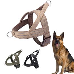 Sets Tactical Dog Harness Durable Pet Military Vest Training Harness Breathable Reflective For Small Medium Large Dog Accessories