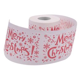5 Styles Santa Claus Paper Roll Tissue Paper Towels Christmas Decorations Xmas Santa Office Room Toilet Paper 5 Roll 240323