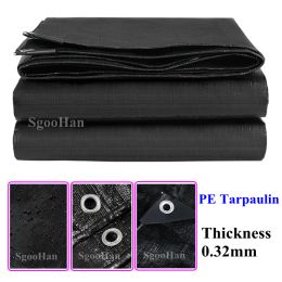 Nets 0.32mm PE Rainproof Cloth Tarpaulin Garden Outdoor Awning Shading Sail Camping Boat Truck Canopy Ground Sheet Waterproof Cloth