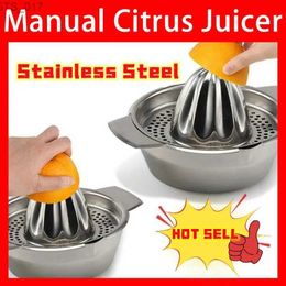 Other Kitchen Tools Stainless steel manual juicer lemon portable orange juice extruder manual juicer household juicerL2403