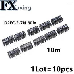 Smart Home Control 10PCS/LOT 10M Authentic Mouse Micro Switch D2FC-F-7N Button Fretting D2FC-E-7N D2FC 3Pin