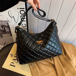 16% OFF Designer bag 2024 Handbags Cross body womens chain trendy single shoulder double shoulder grid winter Westernisation