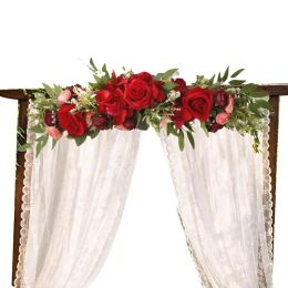 Wreaths Wedding Arch Flowers Flower Swag Wall Decor Artificial Flower Swag Green Leaves Rose Door Wreath For Home Decoration Reception
