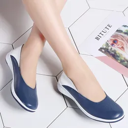 Casual Shoes Spring Loafers Women Flat Genuine Leather Breathable Moccasin Woman Slip On Ladies Flats Moccasins