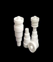 Domeless Ceramic Nail 10mm14mm 18mm 6 in 1 Chinese Ceramics Nais Banger Nail for Vaporizer Vaping Ceramic E Naill Smoker Access9031215