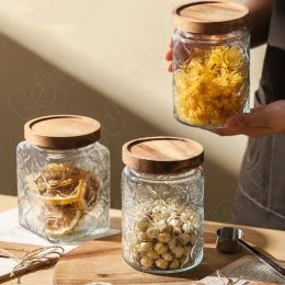 Jars Retro Style Glass Jars Bottles Glass Jars Nordic Style Glass Jars and Lids Glass Container Food Storage Containers Honey Jar