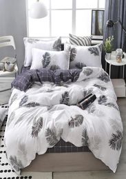 Lanke Cotton Bedding Sets Home Textile Twin King Queen Size Bed Set Bedclothes with Bed Sheet Comforter set Pillow case LJ201223263994722