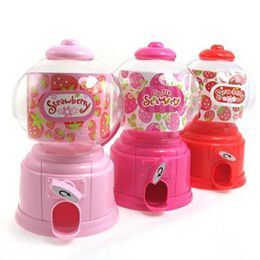 Boxes Candy Machine Piggy Bank Children Candies and Sweets Mini Gumball Machine Candy Dispenser Pink Savings Box for Coins Gift Ideas