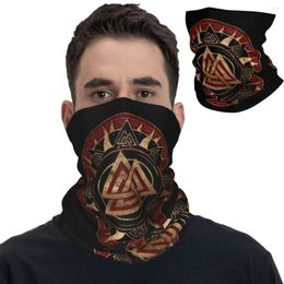 Scarves Symbol Bandana Neck Cover Printed Odin Valhalla Face Scarf Multi-use Headband Hiking For Men Women Adult Breathable