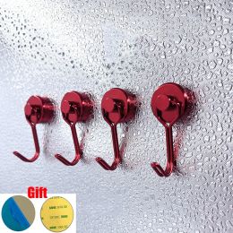 Rails D20 Colourful Rotatable Strong Magnetic Hook with Iron Sheet Diameter 20mm NdFeB Magnets Neodymium Fridge Permanent Magnet Hooks