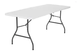Camp Furniture 6 Foot Folding Table In White Speckle Picnic Mesa