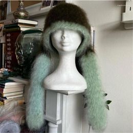 Berets Girl Winter Warm Skull Hat Outdoor Activity Accessory