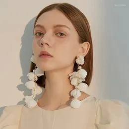 Dangle Earrings Long Earring Korean Version Flower Wedding For Women Series Exaggerates The Bride's Fashion Jewelry Wholesale