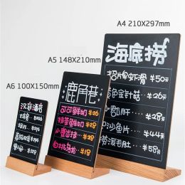 Frame Handwritten Small Blackboard Desk Table Message Chalk Board Merchant Price Tag Display Erasable Hand Painted Menu Stand Holder