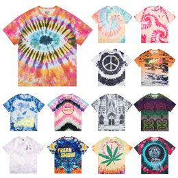 Designer Men's T-shirt Colourful Printing Vintage Casual Y2k Shirts Summer Loose Men's and Women's Round Neck Short Sleeve T-shirt Streetwear