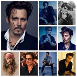 Stitch DIY 5D Johnny Depp Diamond Rhinestone Painting Movie Star Wall Art Mosaic Picture Cross Stitch Kit Embroidery Bedroom Home Decor