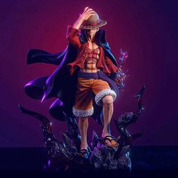 Action Toy Figures A new one piece Luffy animated character monkey D. Luffy action character 25cm PVC collectible model doll toy T240325