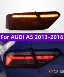 Car Tail Lights for AUDI A5 2013-20 16 RS5 Taillights Brake Reverse Dynamic Turn Signal Rear Lamp Assembly