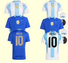 2024 ArgENtiNAs Soccer Jersey Copa America Cup Camisetas Kids Kit National Team 24/25 Home Away Football Shirt DI MARIA LAUTARO MARTINEZ Player Fans Version 666