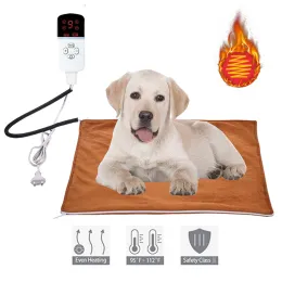 Mats Pet Heating Pad for Cat Dog Soft Electric Blanket Temperature Control Waterproof House Heater Animal Bed Warmer Heated Floor Mat