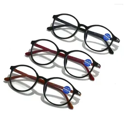 Sunglasses Retro Strength 1.0x - 4.0x Readers Anti-blue Light Glasses Reading Oval Frame Presbyopia Eyeglasses