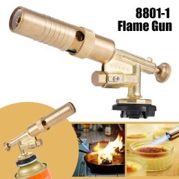 Lastoortsen Welding Torch Gas Burner Flame Gun Blower Pure Copper Gas Torch Brazing Auto Ignition Gun Cooking Barbecue Kitchen Baking Tool