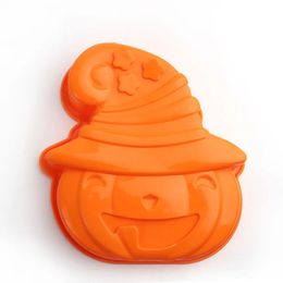 Large Pumpkin Silicone Cake Mould JackOLantern Spooky Halloween Party Decorating Top Pan Holiday Bakeware Baking Tray 240318