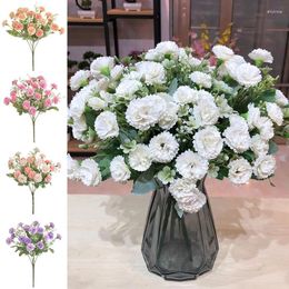 Decorative Flowers A Bunch Of 20 Simulation Lilac Hydrangea Carnations Wedding Home Decoration Soft Furnishings