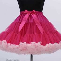 Skirts Tulle Skirt Vintage Ballet Tutu Womens Dancewear Underskirt Mini Lolita Petticoat Faldas De Mujer Saias Jupe004Skirts