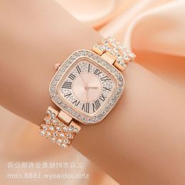 high quality luxury mens watch women Fashion Roman numerals Womens Watch Quartz Bracelet YDTX