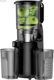 Juicers Cold press juicer with a 5.3 inch large feed tank suitable for all fruits and vegetables easy to cleanL2403