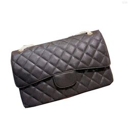 Classic Double Flap Jumbo Maxi Caviar Leather Bags Gold Metal Hardware Quilted Matelasse Chain Crossbdoy Shoulder Womens Luxury Designe Hnoq