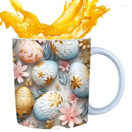 Mugs Easter Egg Mug Cup 350ml Ceramic Cups Multifunctional Dining Products With Comfortable Grip For Juice Whisky