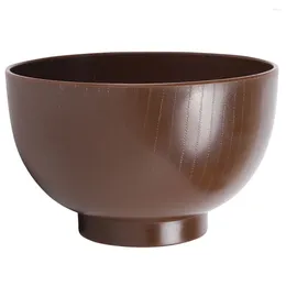 Bowls Small Soup Bowl Reusable Container Japanese Style Wood Grain Kitchen Cutlery Plastic Convenient Rice Supply