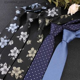 Neck Ties Neck Ties 2020 New Fashion Striped Plaid Mens Tie Red Blue Grey ic Neck Ties Leisure Business Wedding High Quality 7cm Silk Necktie Y240325