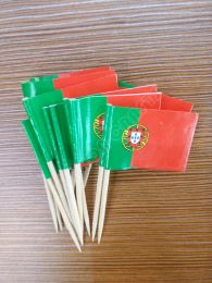 Accessories Portugal Toothpick Flags 300Pcs Paper Food Picks Cake Toothpicks Cupcake Toppers Fruit Cocktail Sticks Decoration Toothpicks