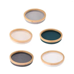 Jewelry Pouches Tray Velvet Flat Round Holder Storage Display For Necklace Bracelet Bangle Show Live Broadcast