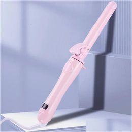 Curling Irons 25Mm Ceramic Wand Matic Hair Curler Stick Rotating Iron Waves Styling Appliances 231023 Drop Delivery Products Care Tool Dh5Ga