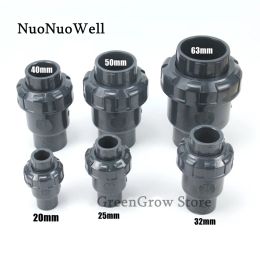 Connectors 1pc I.D 20~63mm HiQuality UPVC Flap Check Valve Garden Irrigation Water Pipe Connectors Water Treatment Nonreturn Valve DIY