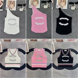 Women Tank Tops Designer Tees T Shirts Embroidery Yoga Knitted Vest Sleeveless Pullover Sport Tops
