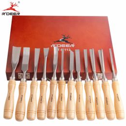 Beitel RDEER Wood Carving Knife Chisel kit Hand Tools For Carving Wood Gouge Chisel 12 Pcs